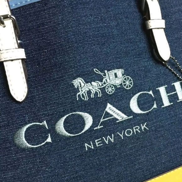 COACH Mollie 25 Tote Bag In Colorblock EUC - Picture 4 of 13